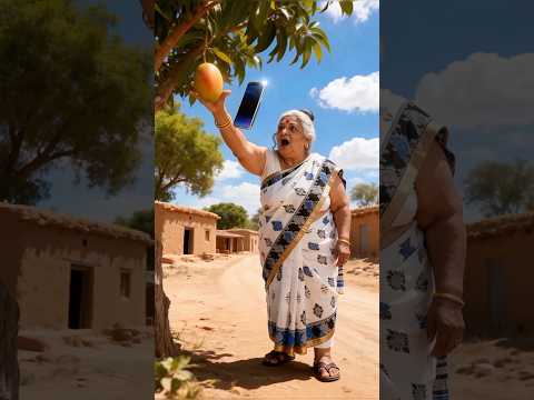 Grandma Touch anything turns into mobile phone😜