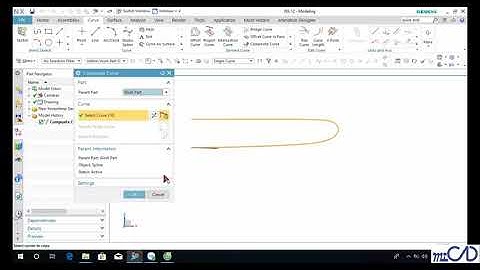 NX12 Tutorial - Thiết Kế Và Lắp Ráp - 2 6  Composite Curve