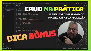 SQLITE3 PYTHON TUTORIAL CRUD (CREATE, READ, UPDATE E DELETE)