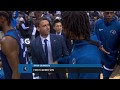 Wolves players celebrate with ryan saunders as he becomes youngest coach to win nba coaching debut