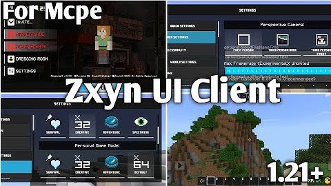 Zxyn UI | Best UI For Minecraft Pocket Edition (1.21+) MCPE