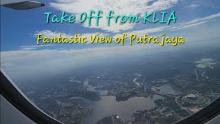 Malaysia Airlines MH Taking Off Kuala Lumpur International Airport 1 KLIA1 Great View of Putrajaya