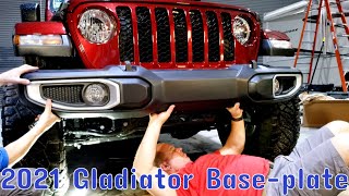 2021 Jeep Gladiator, Blue Ox baseplate install