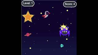 An easy space game made with code.org