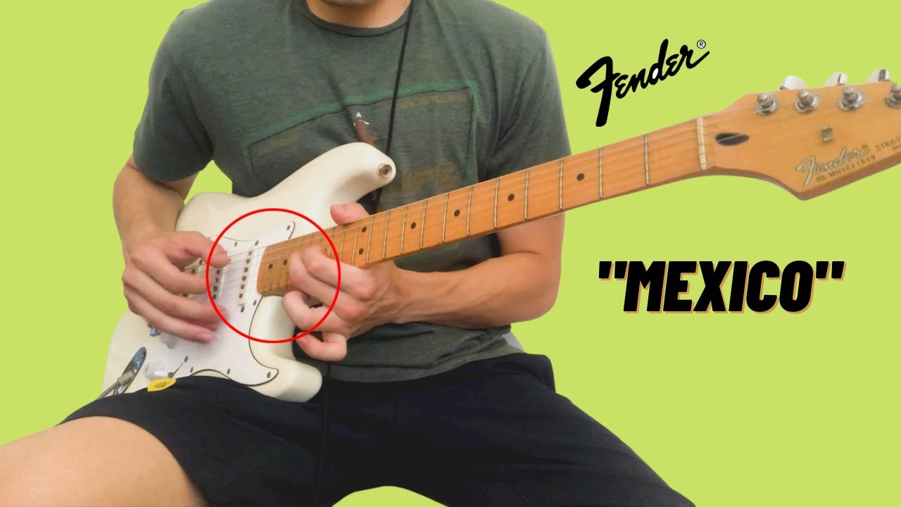This is what a 90's Mexican Fender Stratocaster sounds like - YouTube