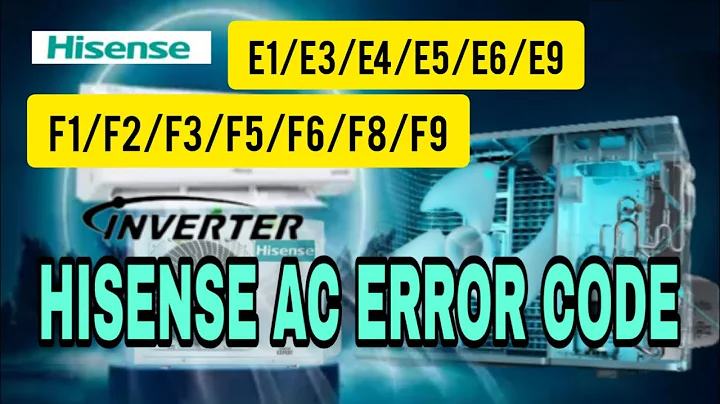Hisense DC inverter ac error code. E1/E3/E4/E6/F1/F2/F3/F5/F6/F8/F9/E8/E5