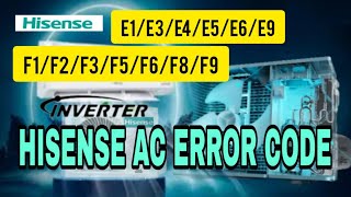 hisense dc inverter ac error code. e1/e3/e4/e6/f1/f2/f3/f5/f6/f8/f9/e8/e5