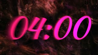 4-min Amaranth Galaxy Timer | ambient countdown with relaxing music | 4 minutes (HD) screenshot 3