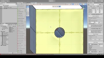 Unity - Probuilder - Create a round/circular hole in an object or shape easily and quickly.