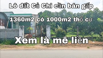 Nhà đất củ chi | giá rẻ | giới thiệu | Lô đất mặt tiền chính đường Nguyễn Thị Rành TDT 1360m2