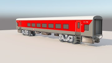 3Dsmax Tutorials, Learn 3D Modeling & Texturing a LHB Rajdhani Coach from Scratch in 3dsmax  Part 12