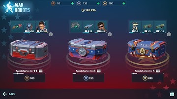 War robot - 200 coin opening