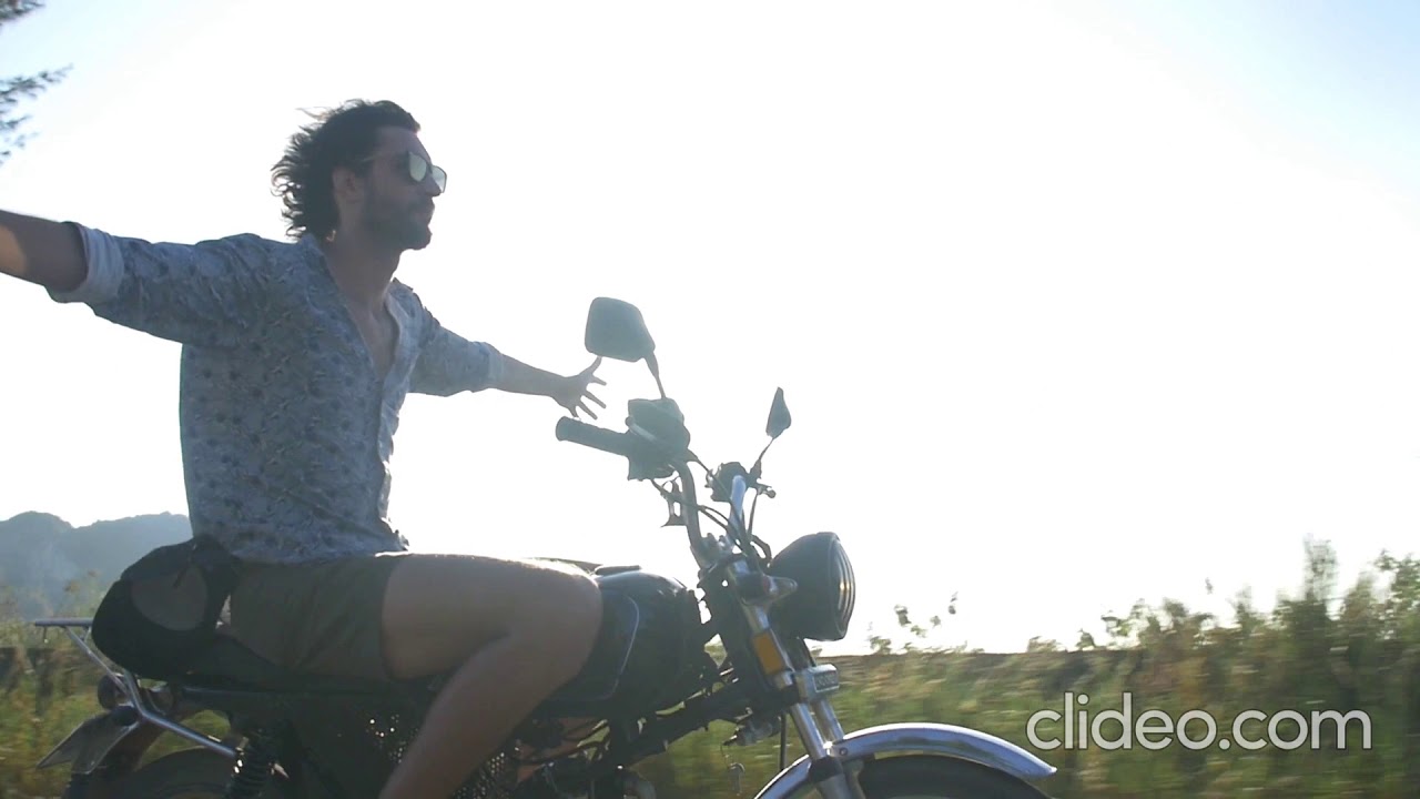 Bike Riding Hillside in india