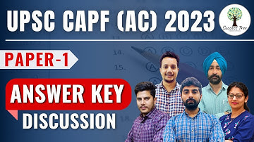 Answer Key Discussion  | UPSC CAPF (AC) 2023 | Success Tree