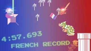 (4:57.693) Super Mario Bros. any% speedrun *FRENCH RECORD*