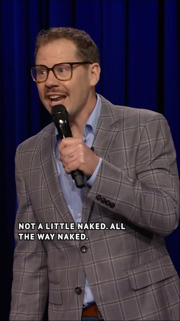 #DustinNickerson can’t relate to having to get naked to pee ? #FallonTonight #StandUp