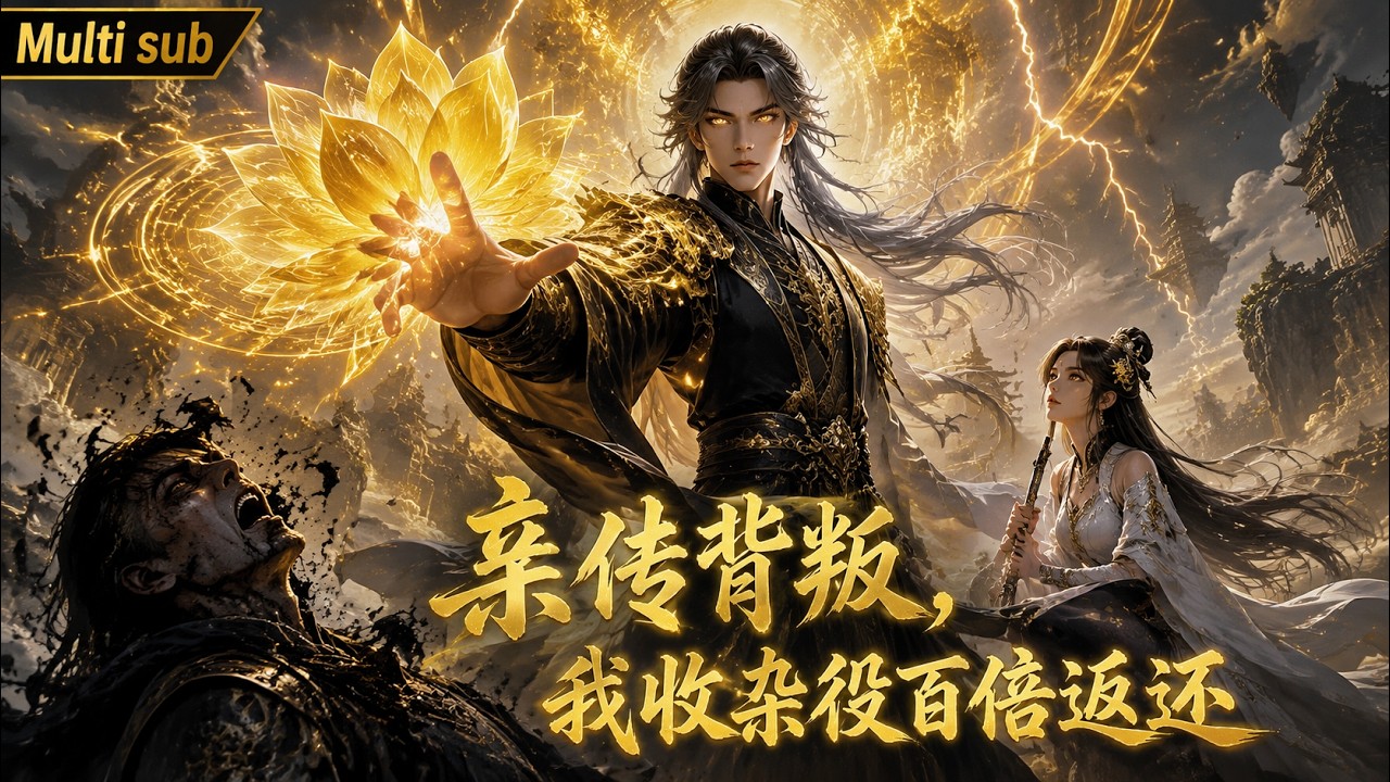 【AI anime】💥💥💥被亲传弟子下毒出卖，他反手绑定百倍返还系统，赠送垃圾丹药竟当场返还神级金丹！《亲传背叛，我收杂役百倍返还》 #国产动漫#次元动漫  #破界 #動漫