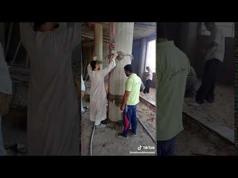 كيفية لياسة الاعمدة الدائرية