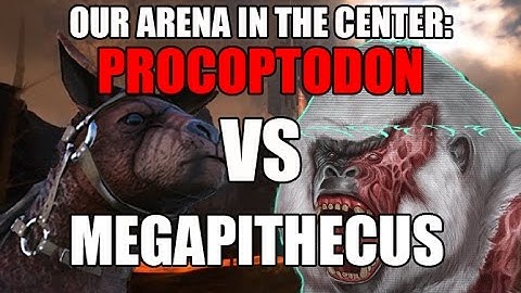 ARK PROCOPTODON VS MEGAPITHECUS