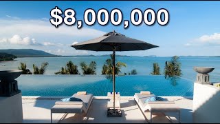 Touring a Unique $8,000,000 Superluxury Tropical Mansion with a PRIVATE BEACH