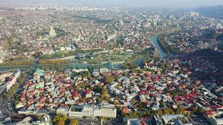 Тбилиси с высоты полёта дрона.Грузия  4к mavic2 pro #ВАСЬКАПИЛОТ