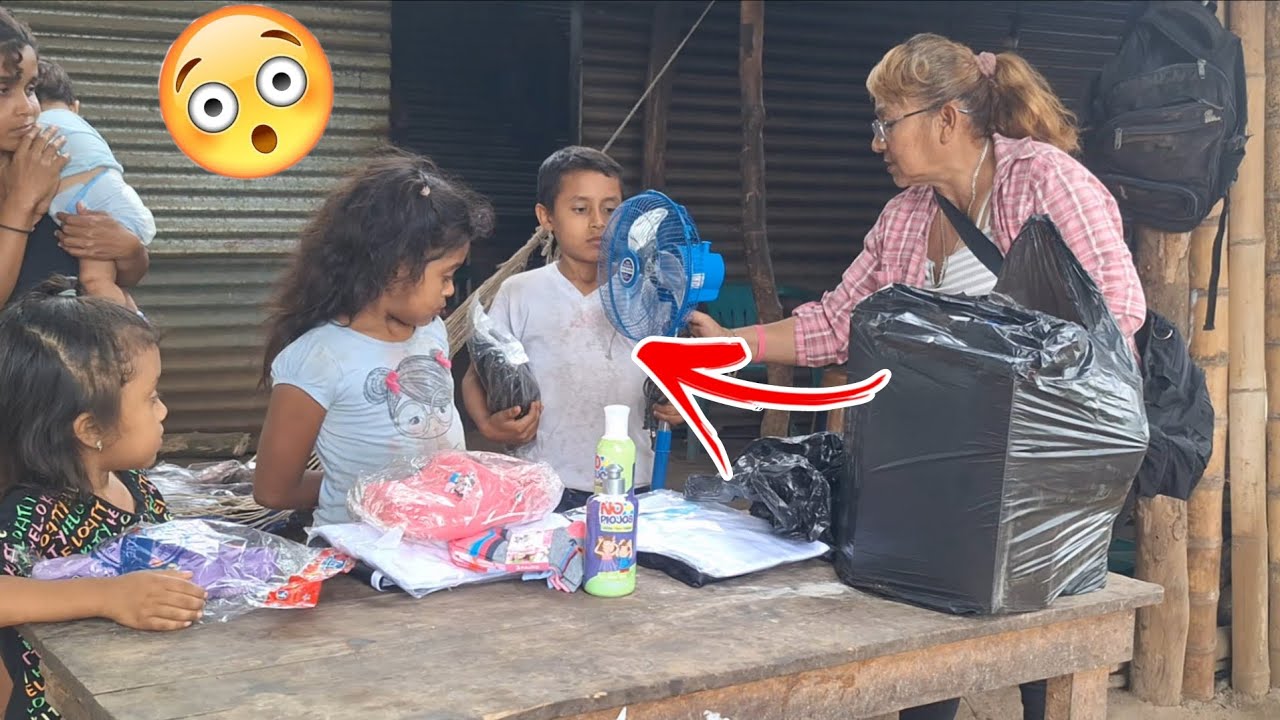 Otra bendicion le mandan a los niños 👦de Colocha 🤱esa fue su reacción 🙂