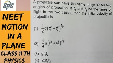 A projectile can have the same range R for two angles of projection. If t1 and t2 be the time of