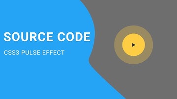 CSS3 Pulse effect animation ( source code )