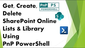 PnP PowerShell - SPO Lists and Document Library