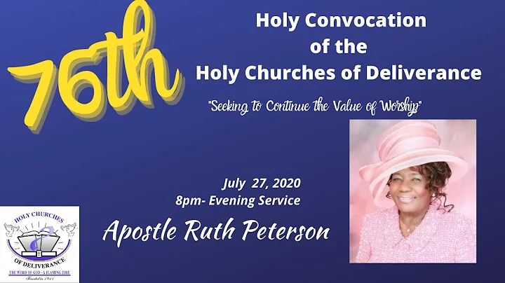 HCOD 76th Holy Convcation  | July 27, 2020   Apost...