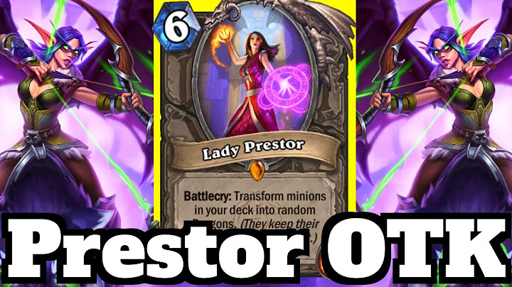 FREE LEGENDARY?! Lady Prestor OTK Combo! | Hearthstone