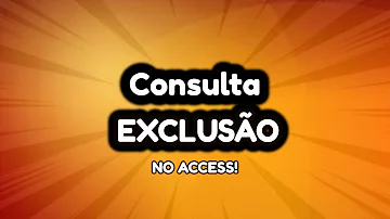 Como excluir uma tabela do Access?