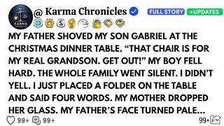On Christmas Day, My Father Pushed My Son. "That Chair Belongs To My Real Grandson. Get Out!"