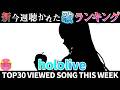 【badapple】ホロライブ歌ってみた週間ランキング viewed cover song week 2026/7/24～7/31【1年期間/1year 】【hololive】
