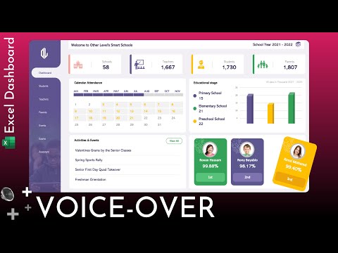 Excel Dashboard for Schools with changing students images dynamically | Full Tutorial + Voiceover