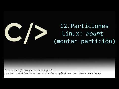 Vídeo: Com Muntar Una Partició A Linux