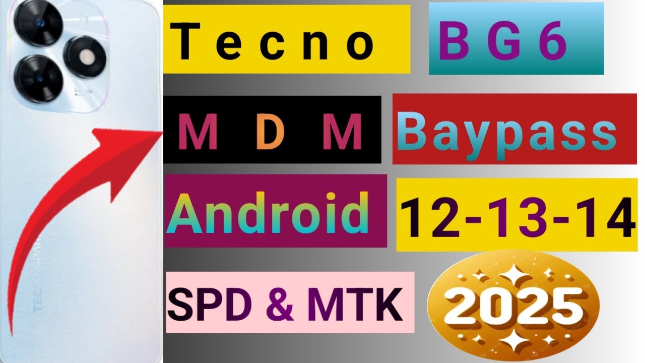 Tecno BG6 MDM Bypass new easy method |2025|