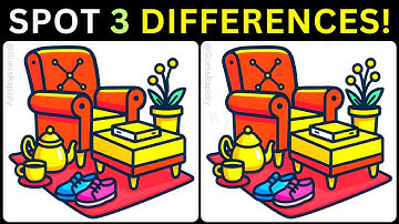 ‍✨Can You Find Three Tiny Tricks Inside this Bright Picture?🎨【#412 Brain Game Challenge】