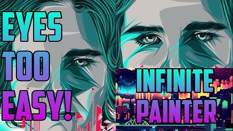 How to create eyes using Solid Fill + Gradient | Infinite Painter Tutorial