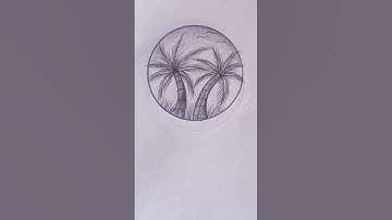 realistic easy tree 🌴 art || #drawing #art #shorts #reels #shortsfeed #shortvideo #2026 #lapaz