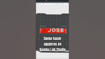 ¿Sabías que en Bambu Lab Studio puedes hacer agujeros?. ¡Es súper fácil! #bambulab #3dprinting