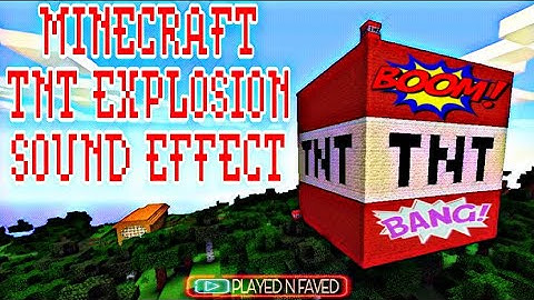 Minecraft TNT Explosion Sound Effects / Various TNT Bomb Explosions Sounds For Edits / Free To Use