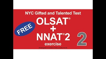 Free NYC Gifted and Talented Test OLSAT & NNAT2 exercise 2