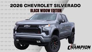 Take a Ride with us | 2026 Silverado 1500 Black Widow Edition now at Champion Chevrolet!