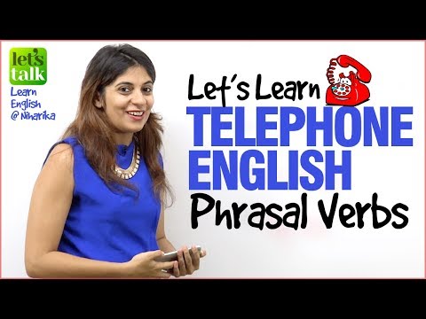 Telephone English ☎️ Phrasal Verbs - Improve English Speaking | Speak English Fluently At Workplace