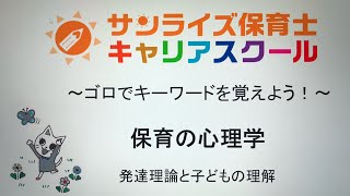 【保育士試験   保育の心理学】ゴロで覚える！発達理論と子どもの理解