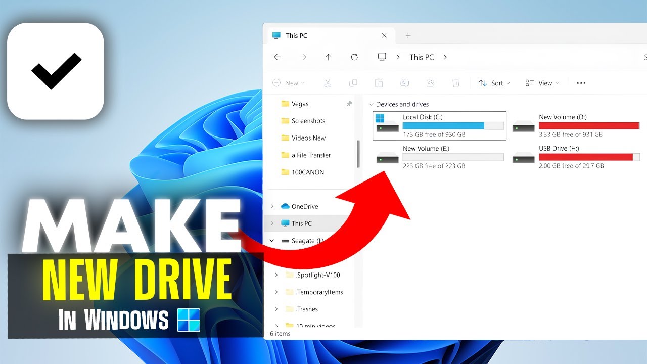 CREATE A New Drive In Windows 11 and 10 - Simple Guide - YouTube