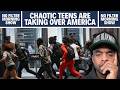 Teens are taking over America, Marcus Lewis says that this shows a major lack of parenting in USA...