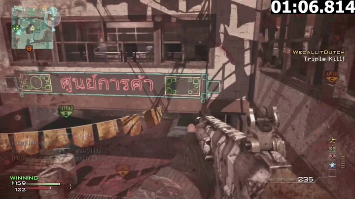 *SOLO* 89 Second Moab w/ 101 Kills Specialist on Bootleg - CoD: Mw3