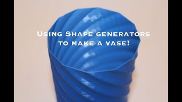 Using Shape Generators in Tinkercad